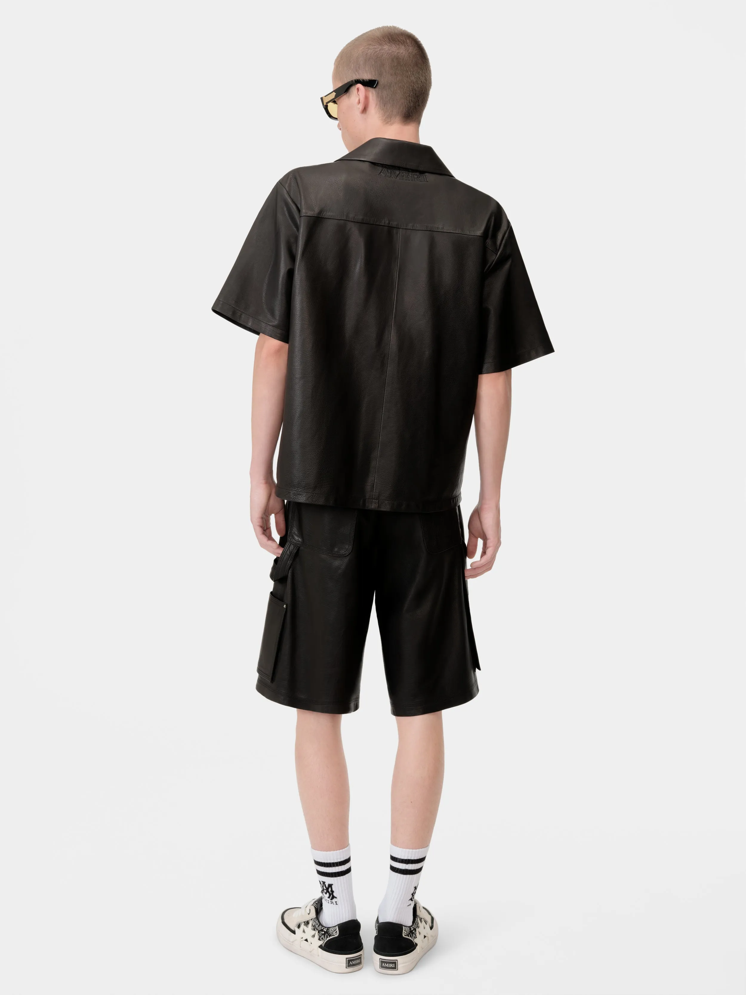 MA LEATHER CARPENTER SHORT - Black sold by AMIRI product image thumbnail 5