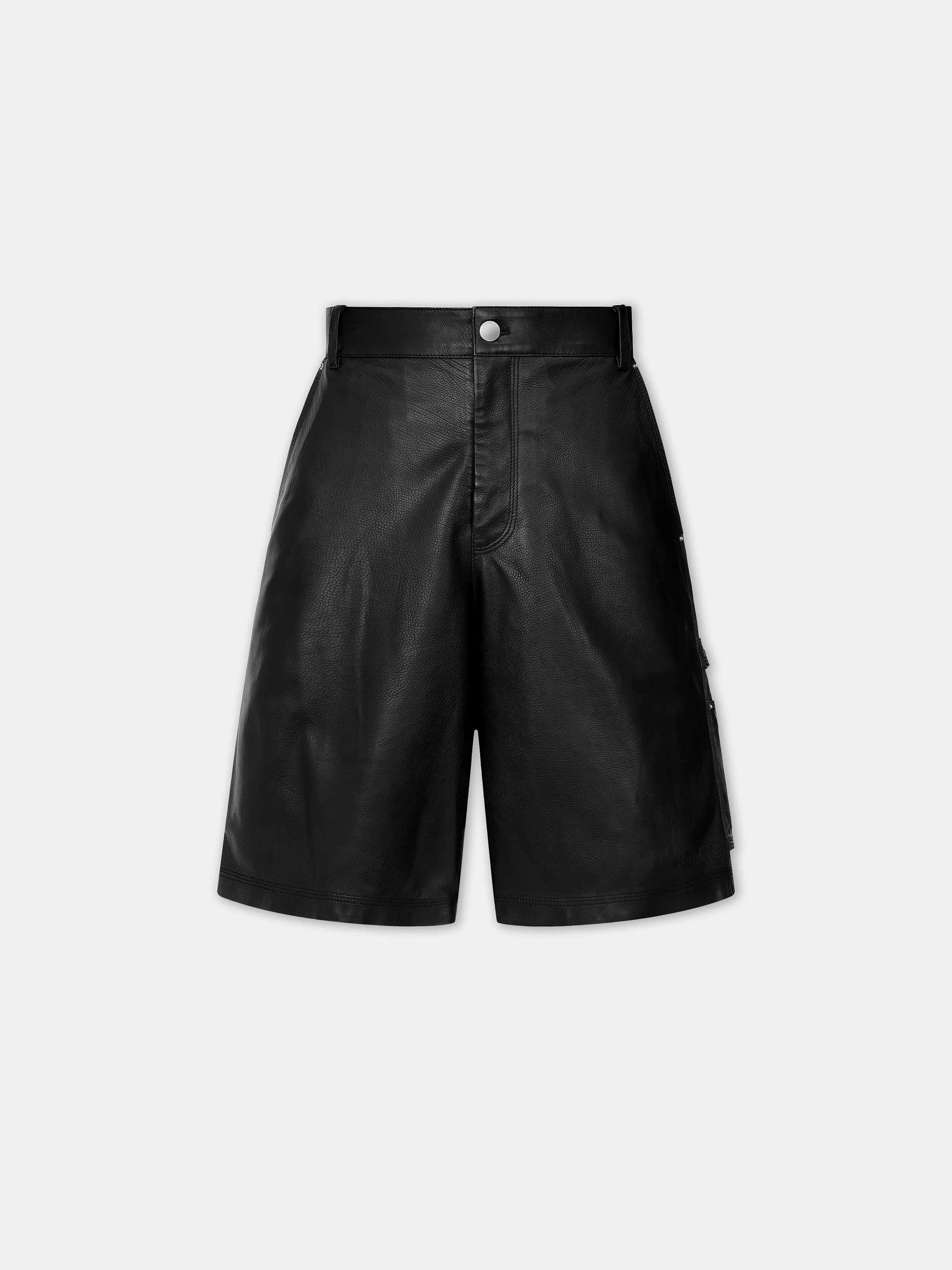MA LEATHER CARPENTER SHORT - Black sold by AMIRI