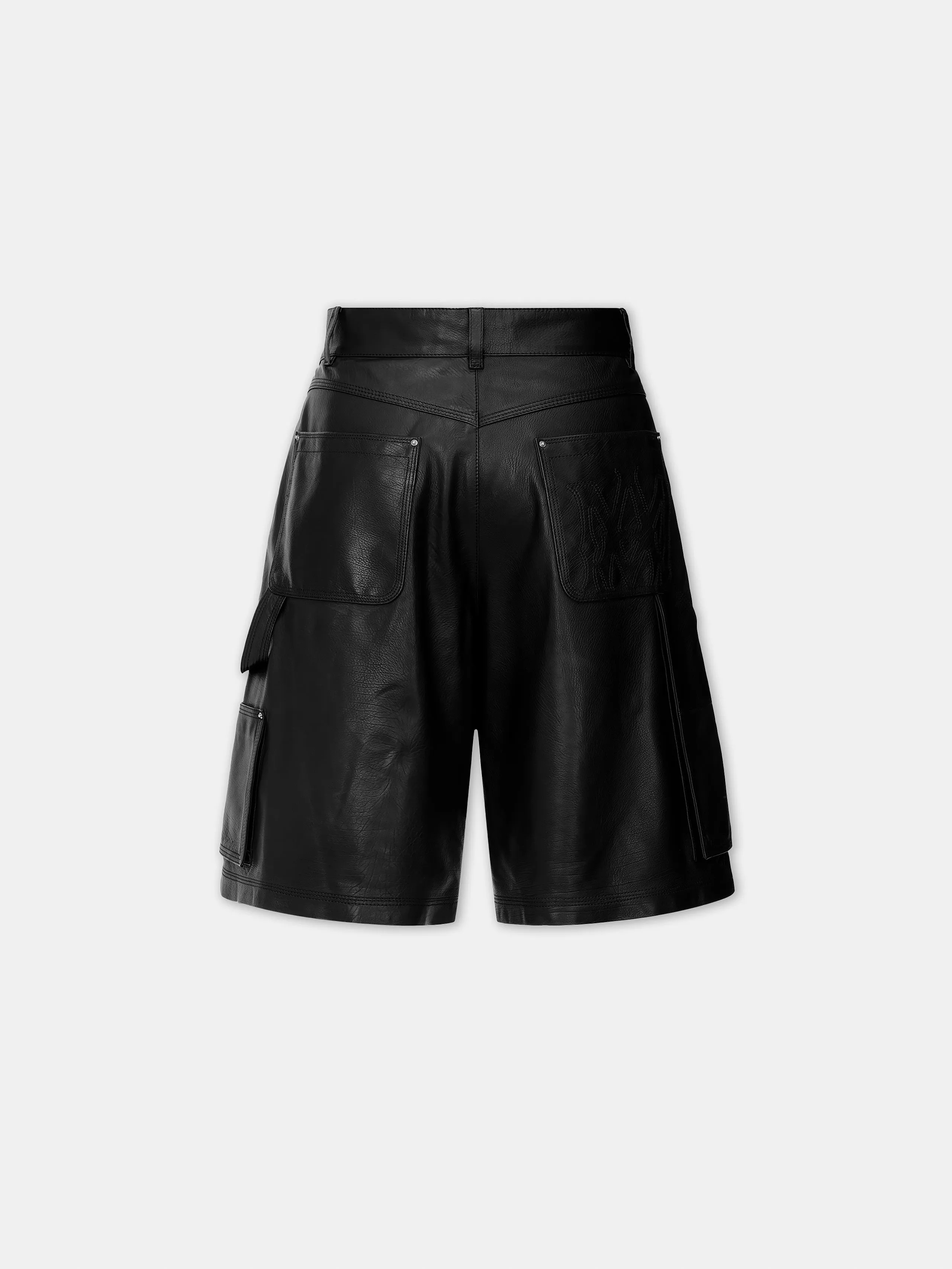 MA LEATHER CARPENTER SHORT - Black sold by AMIRI product image thumbnail 3
