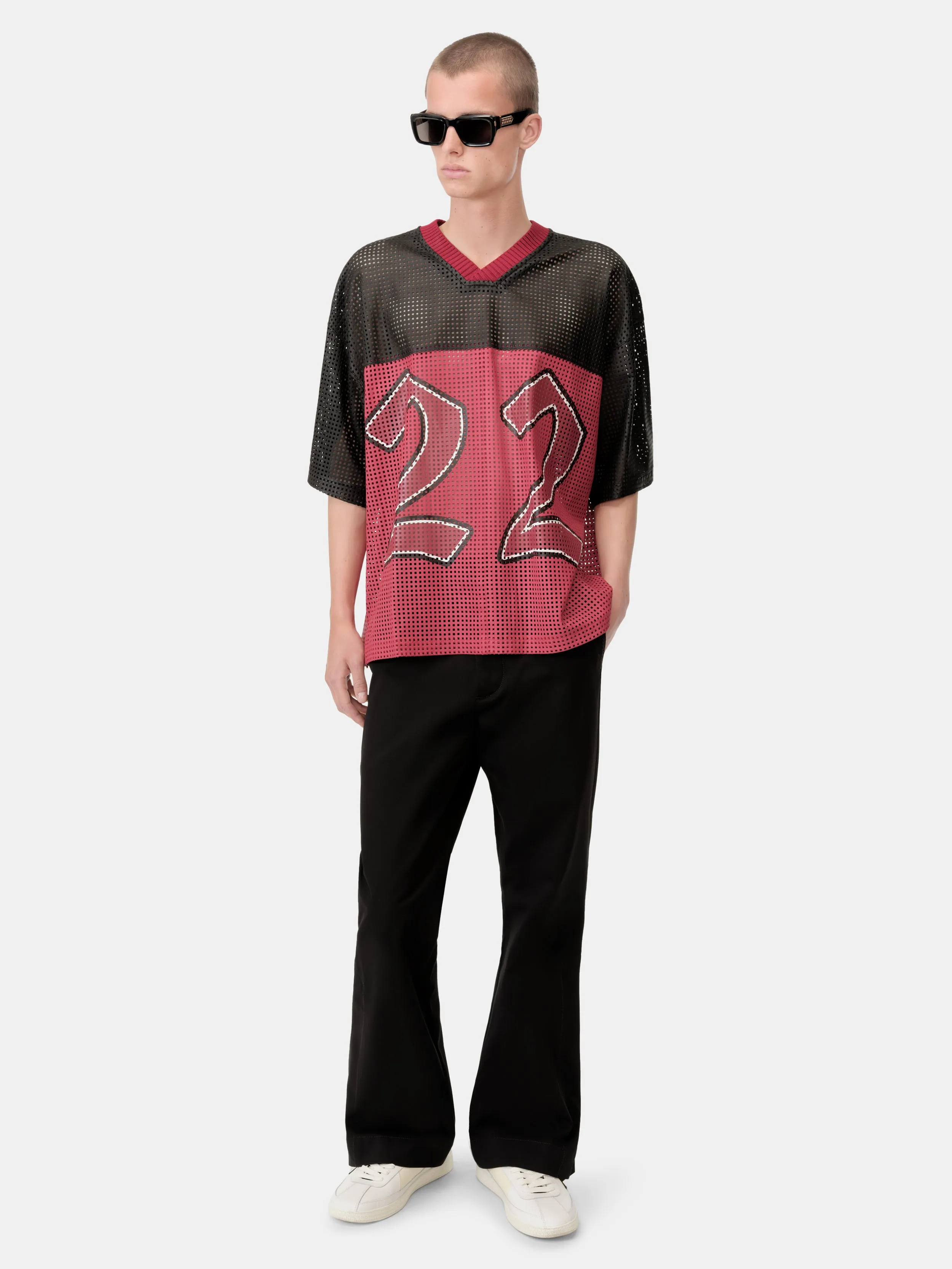 AMIRI 22 OVERSIZED JERSEY - Varsity Red sold by AMIRI product image thumbnail 2
