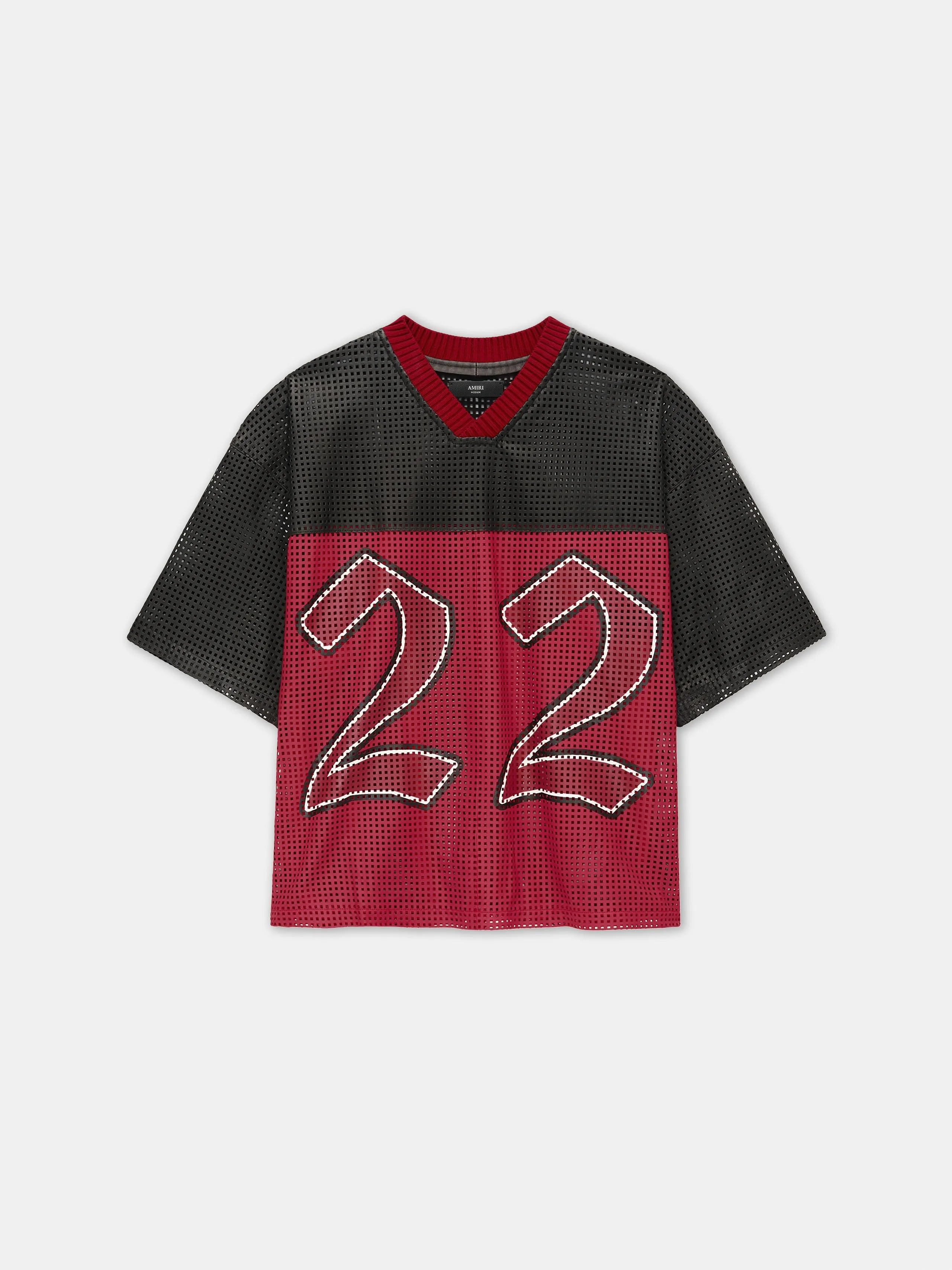 AMIRI 22 OVERSIZED JERSEY - Varsity Red sold by AMIRI