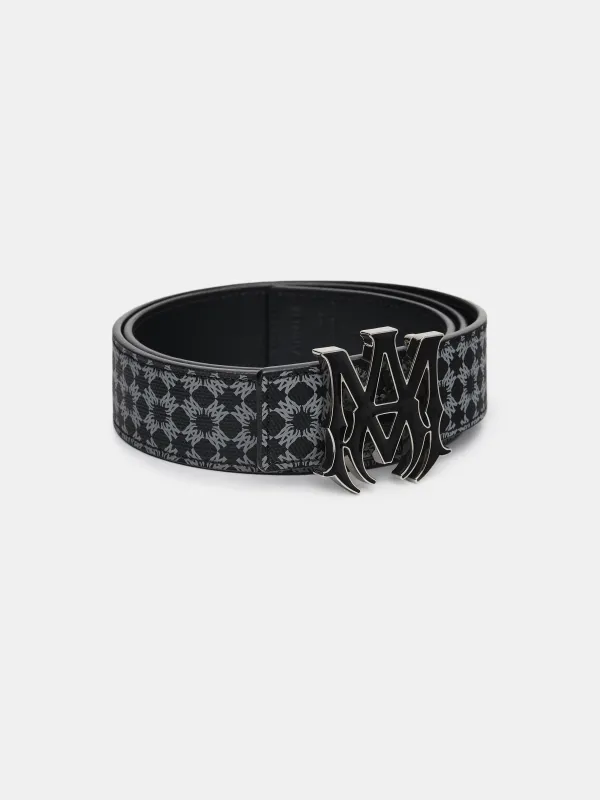 MA QUAD 4CM ENAMEL BELT - Black sold by AMIRI