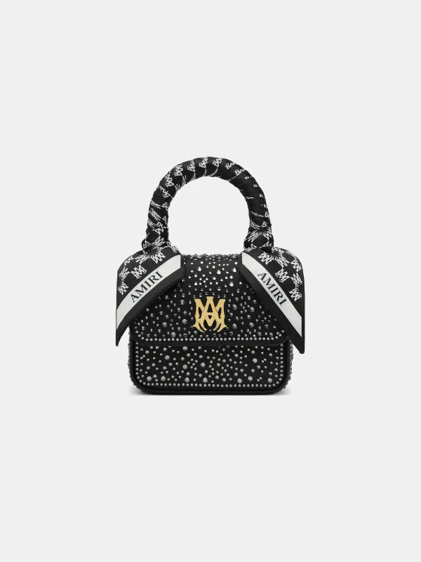 WOMEN - WOMEN'S CRYSTAL NANO MA BAG - Black sold by AMIRI