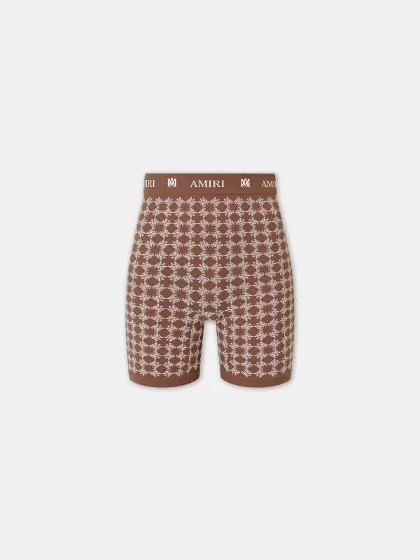 WOMEN - WOMEN'S MA QUAD SEAMLESS SHORT - Chocolate sold by AMIRI