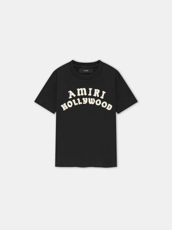 WOMEN - WOMEN'S AMIRI HOLLYWOOD TEE - Black sold by AMIRI