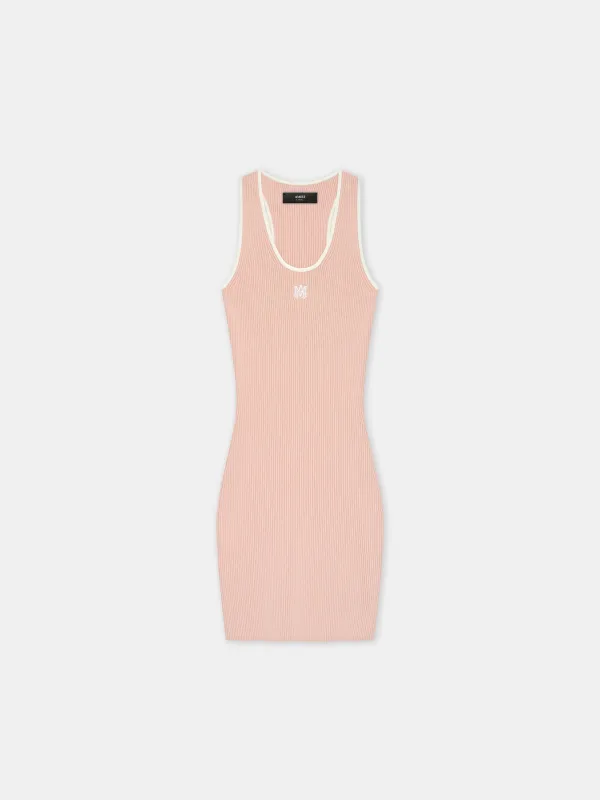 WOMEN - WOMEN'S MA MINI DRESS - Dusk Pink sold by AMIRI