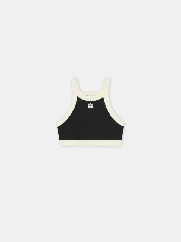 WOMEN - WOMEN'S MA CROPPED TANK - Black sold by AMIRI