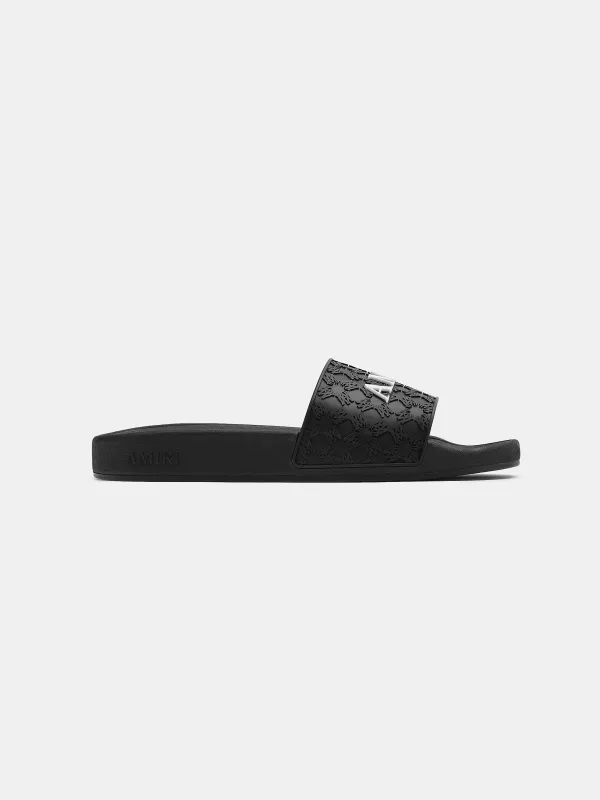 WOMEN - WOMEN'S MA QUAD POOL SLIDE - Black sold by AMIRI