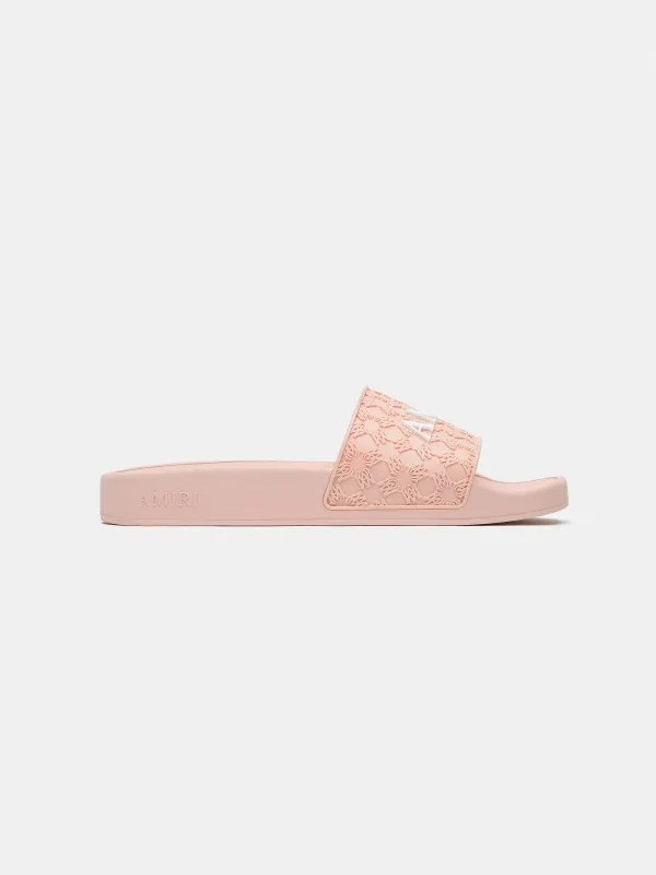 WOMEN - WOMEN'S MA QUAD POOL SLIDE - Evening Sand sold by AMIRI