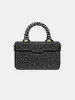 WOMEN - WOMEN'S MICRO LONG MA CRYSTAL - Black sold by AMIRI