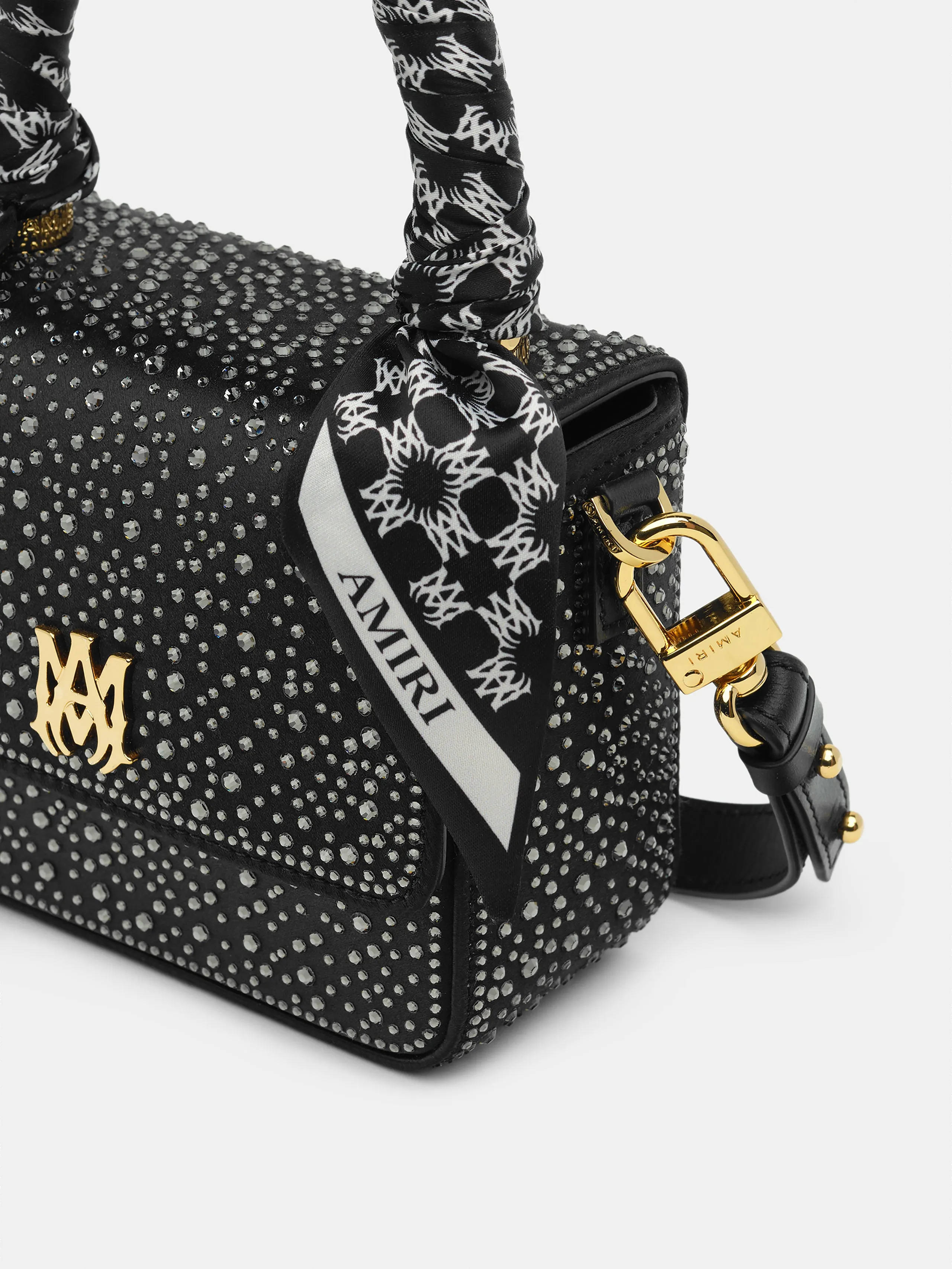 WOMEN - WOMEN'S CRYSTAL MICRO MA BAG - Black sold by AMIRI product image thumbnail 4