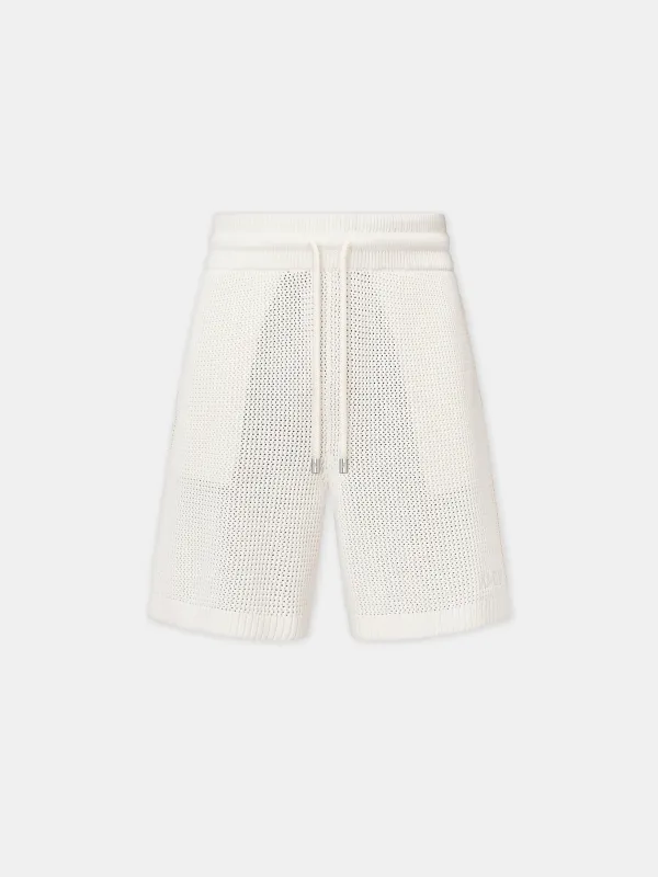 AMIRI CROCHET MESH SHORT - Ivory made by AMIRI