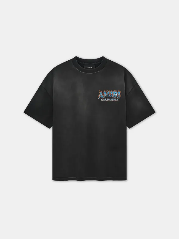 AMIRI SUNNY PLACE OVERSIZED TEE - Black sold by AMIRI
