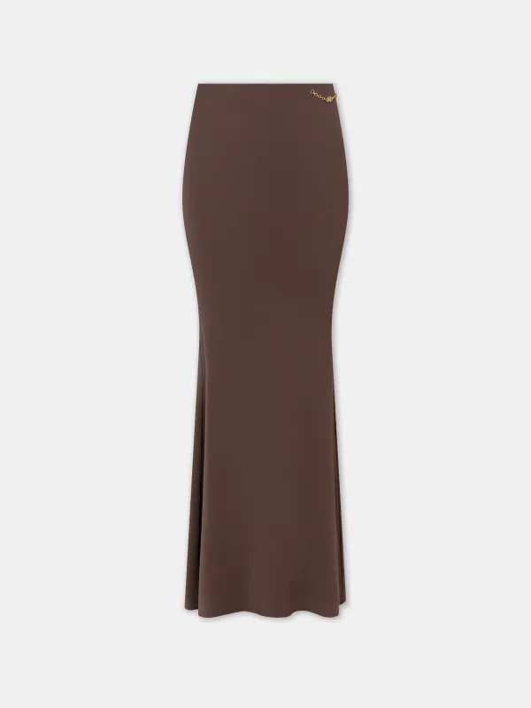 WOMEN - WOMEN'S MAXI SKIRT - Walnut Brown sold by AMIRI