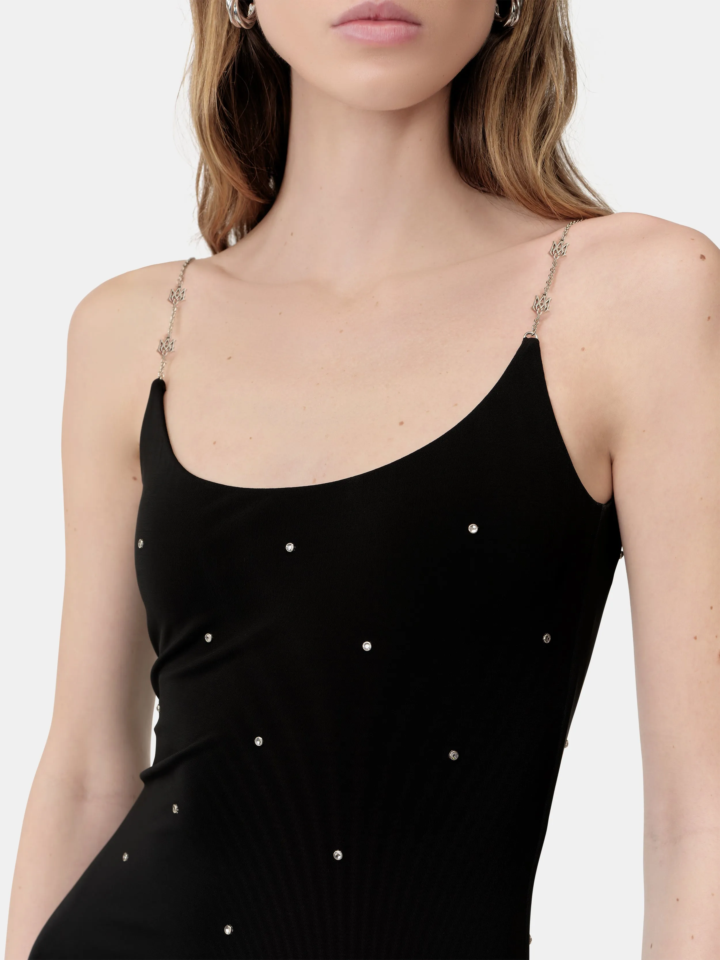 WOMEN - WOMEN'S CRYSTAL MINI DRESS - Black sold by AMIRI product image thumbnail 5