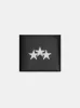 THREE STAR LEATHER BI-FOLD - Black sold by AMIRI