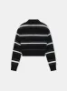 WOMEN - WOMEN'S MA LONG SLEEVE OVERSIZED POLO - Black Multi sold by AMIRI