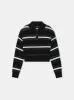 WOMEN - WOMEN'S MA LONG SLEEVE OVERSIZED POLO - Black Multi sold by AMIRI