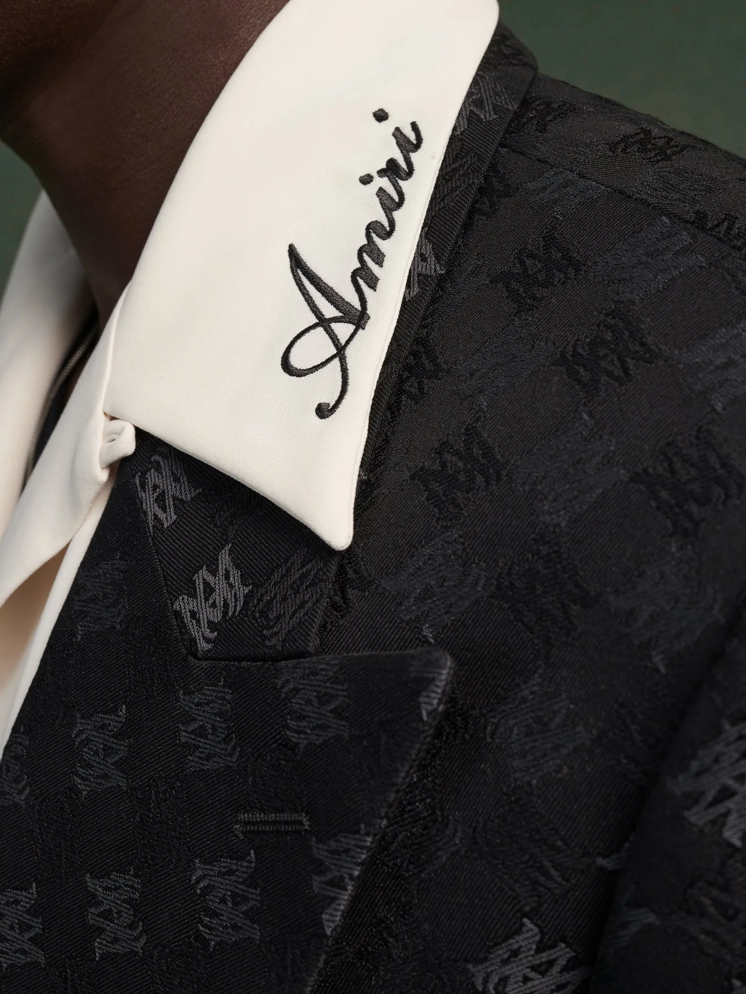 MA QUAD JACQUARD SINGLE-BREASTED BLAZER - Black sold by AMIRI product image thumbnail 4