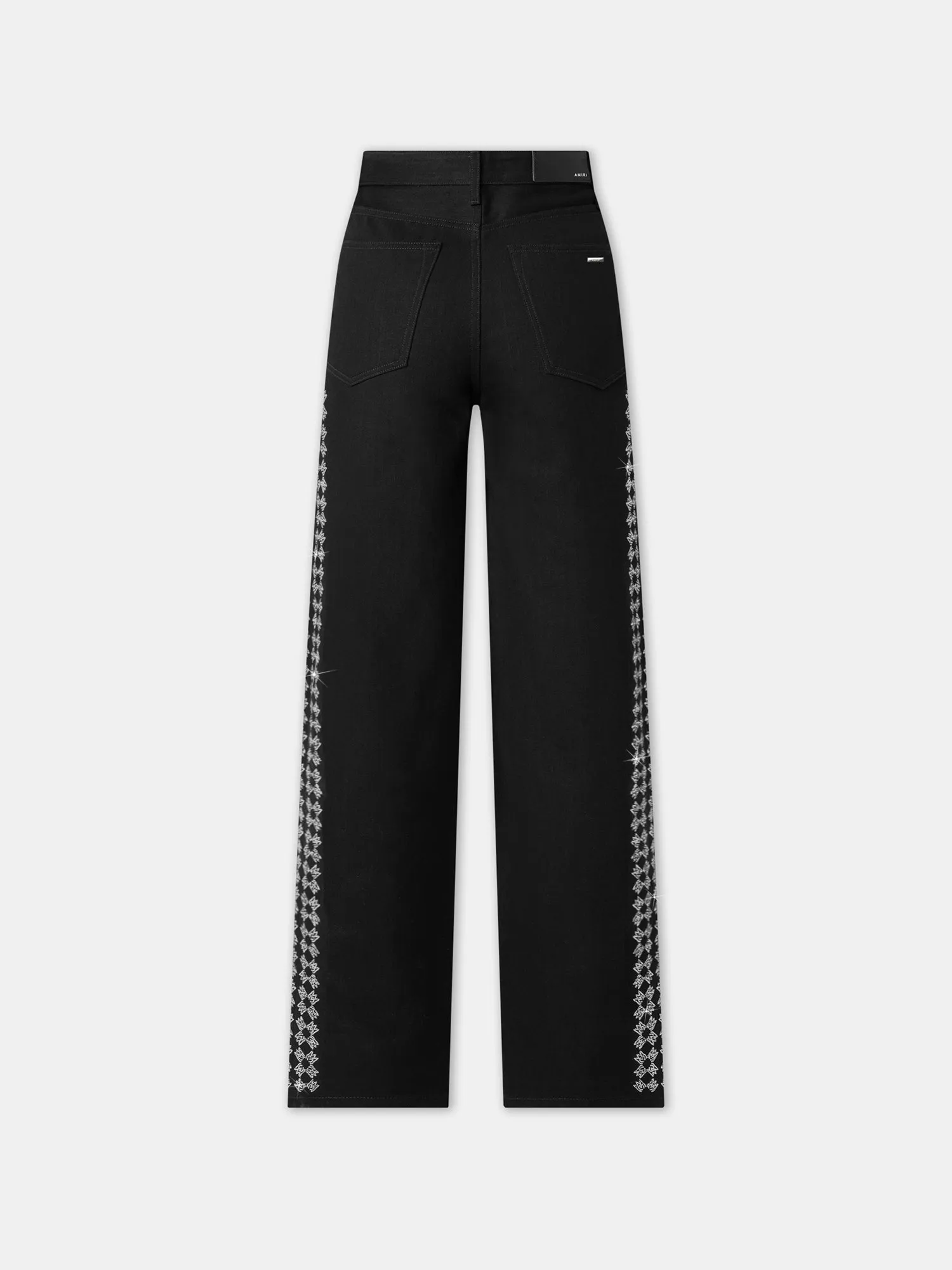 WOMEN - WOMEN'S MA QUAD CRYSTAL WIDE STRAIGHT - Black sold by AMIRI product image thumbnail 2