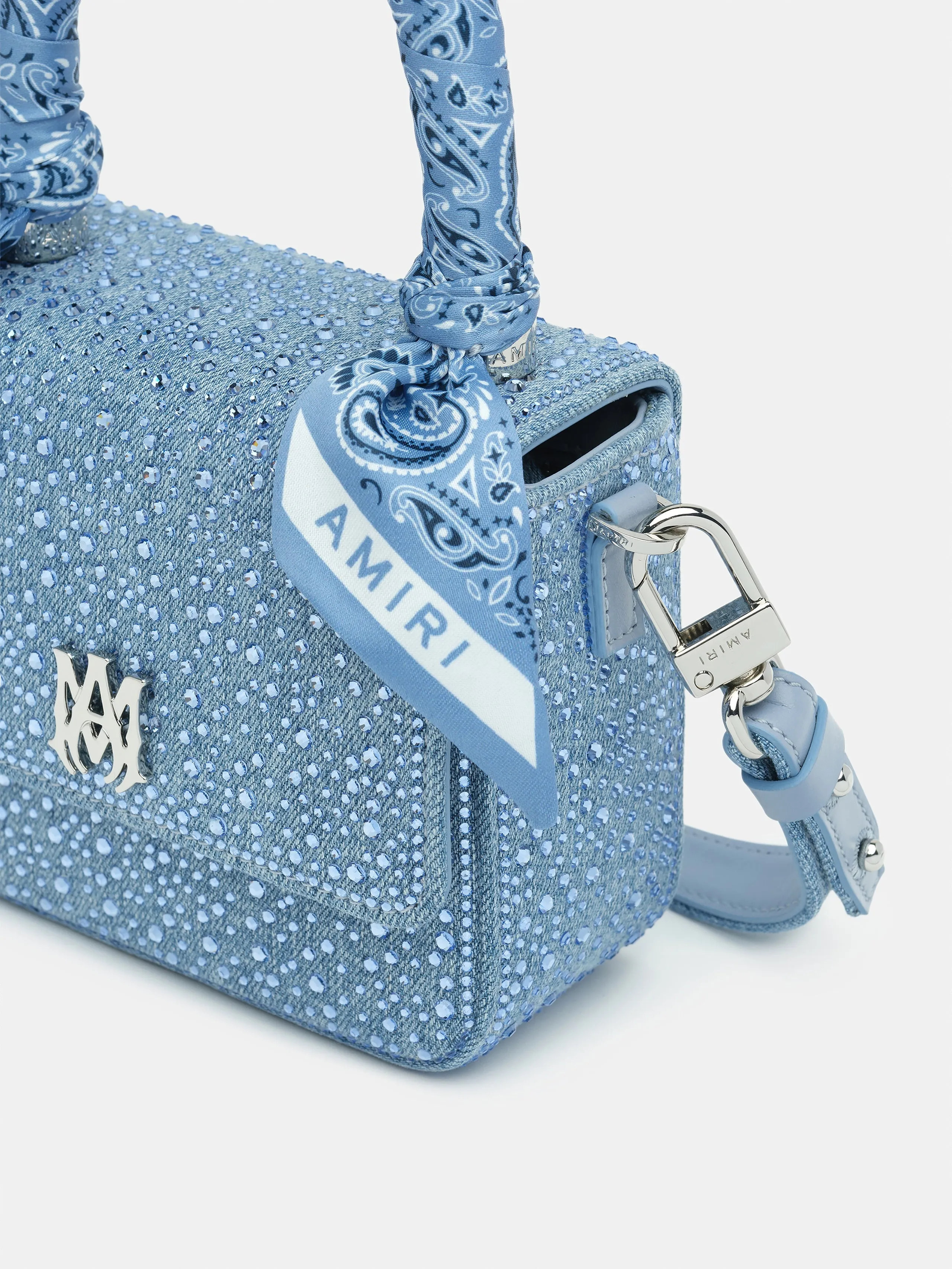 WOMEN - WOMEN'S CRYSTAL DENIM MICRO MA BAG - True Blue sold by AMIRI product image thumbnail 5