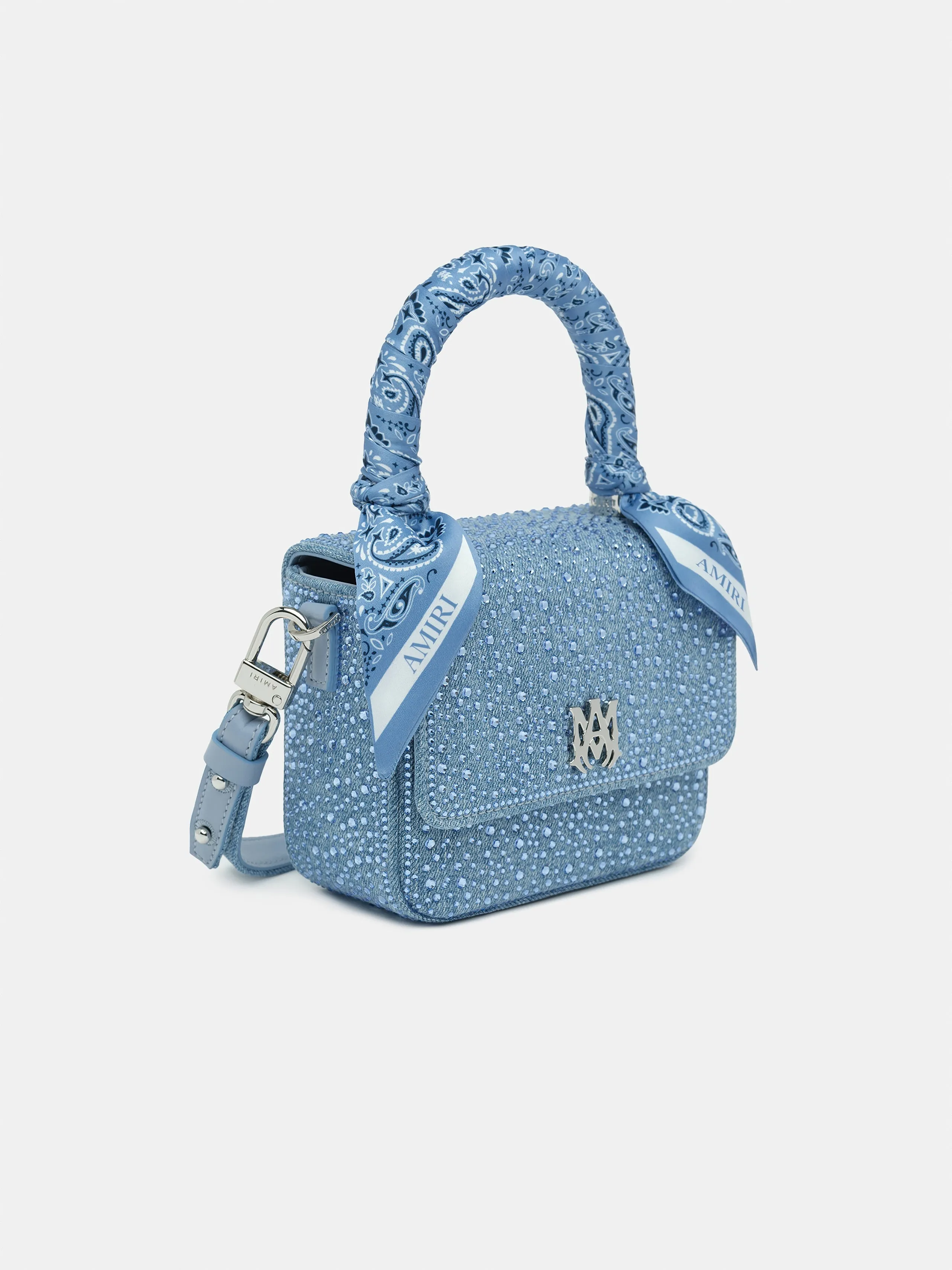 WOMEN - WOMEN'S CRYSTAL DENIM MICRO MA BAG - True Blue sold by AMIRI product image thumbnail 4