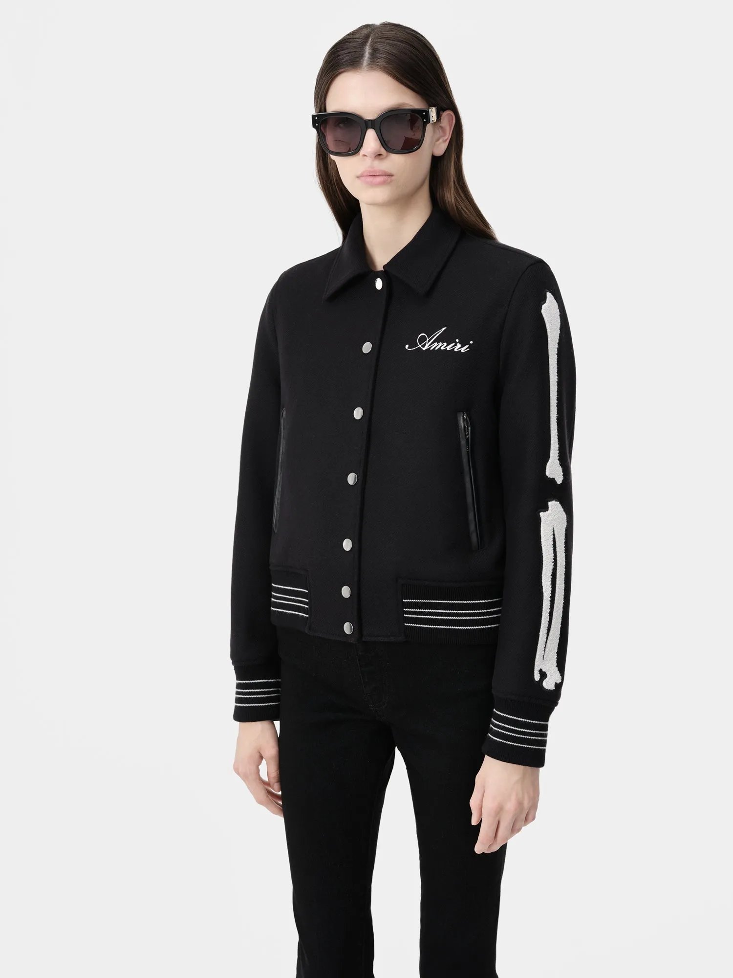 WOMEN - WOMEN'S BONES JACKET - Black sold by AMIRI product image thumbnail 3