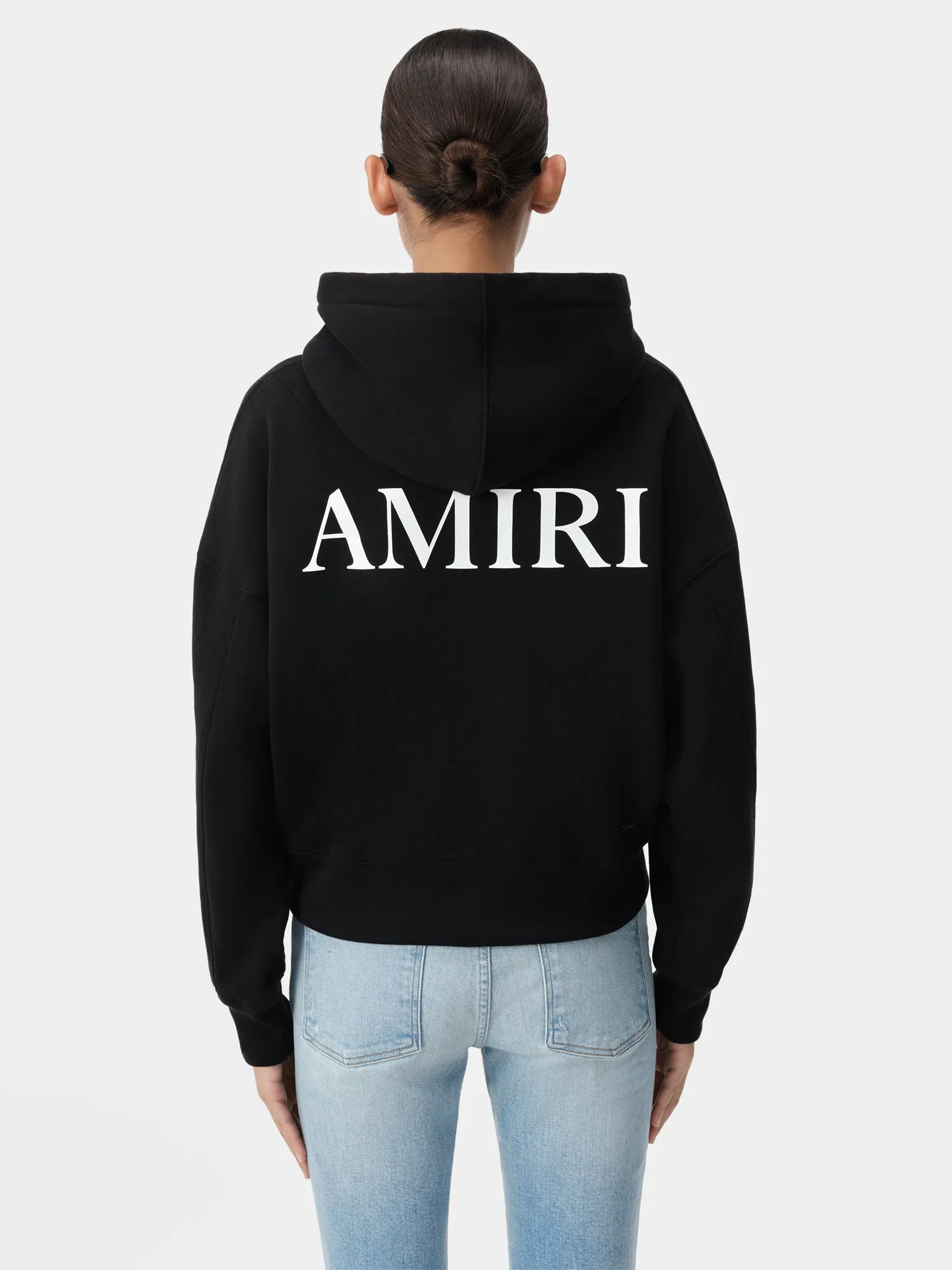 WOMEN - WOMEN'S MA CORE LOGO HOODIE - Black sold by AMIRI product image thumbnail 4