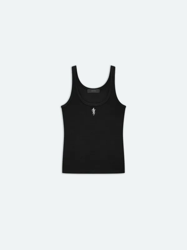 WOMEN - WOMEN'S RIB TANK - Black sold by AMIRI