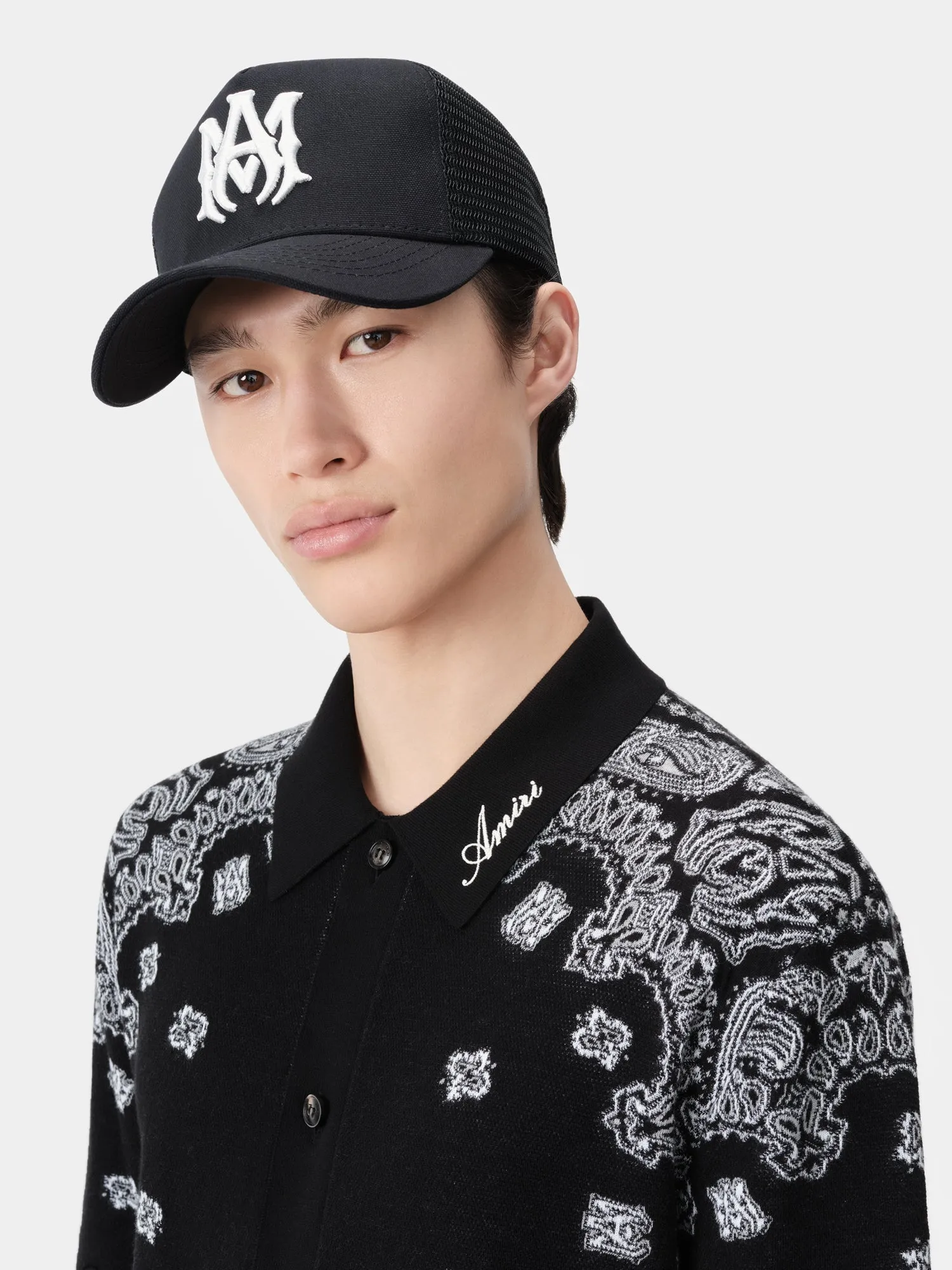 MA Logo Trucker Hat - Black/White sold by AMIRI product image thumbnail 5