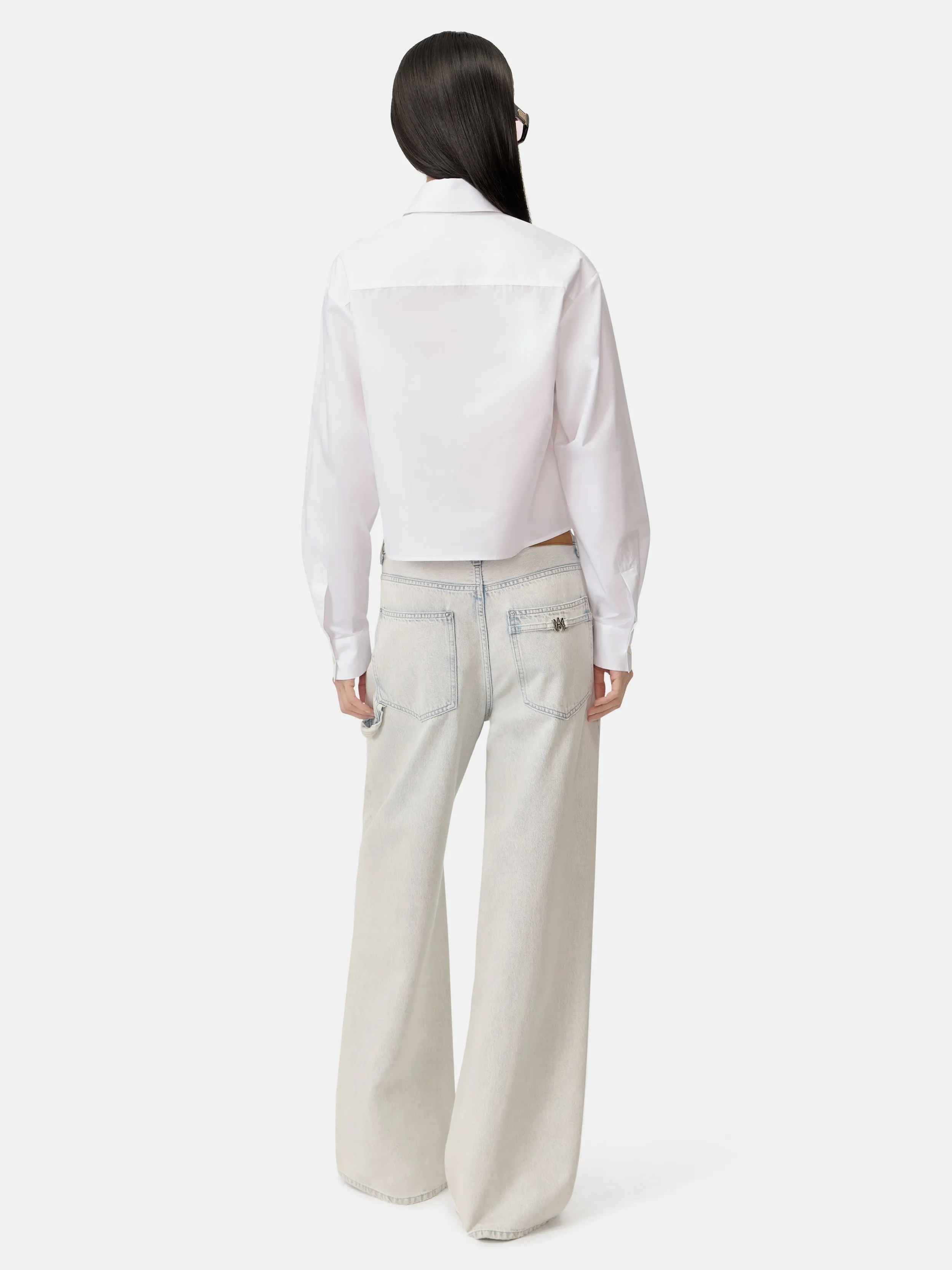 WOMEN - WOMEN'S AMIRI POPLIN SHIRT - Alabaster sold by AMIRI product image thumbnail 4