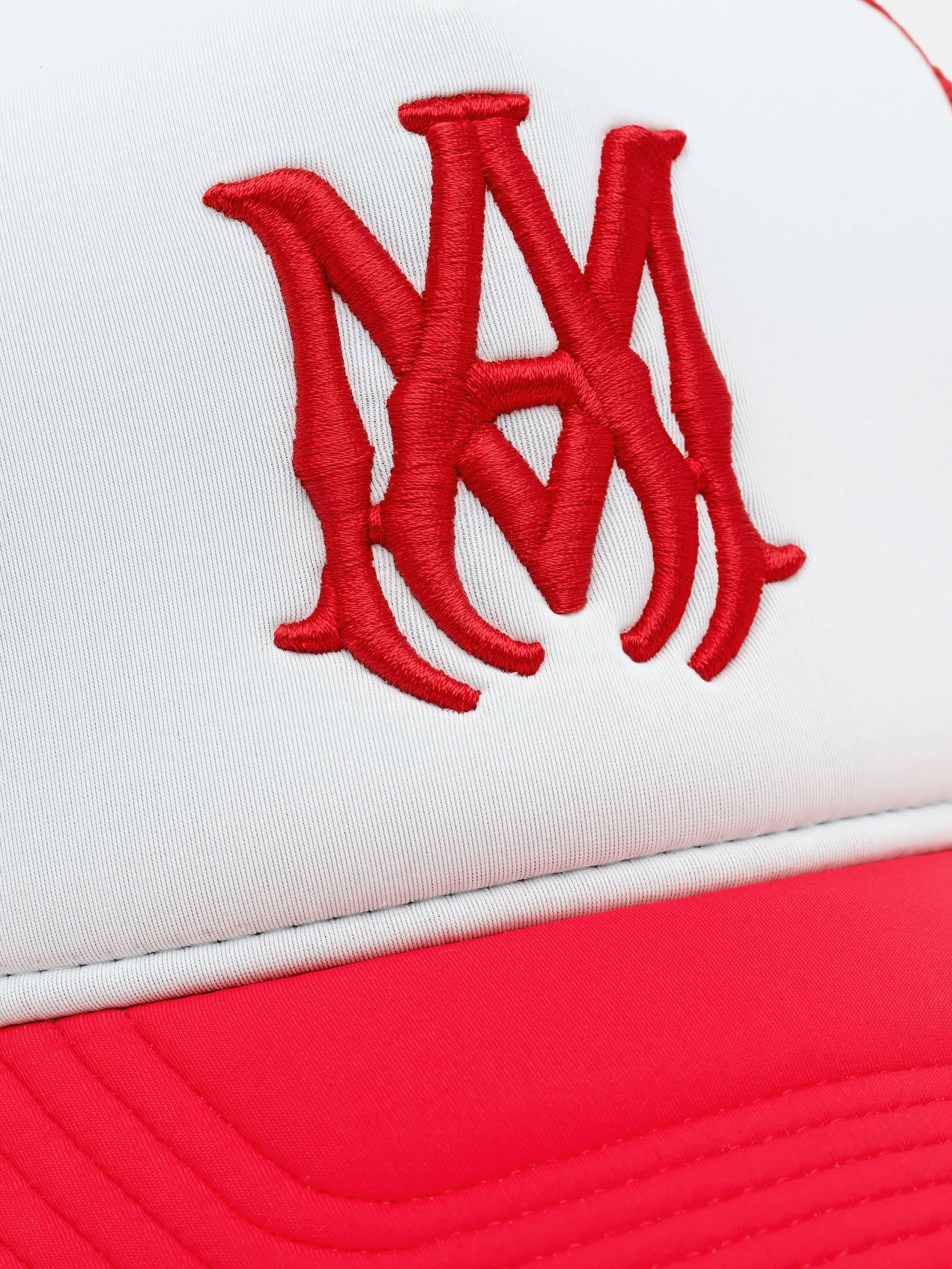 MA TWO TONE TRUCKER HAT - Red sold by AMIRI product image thumbnail 4