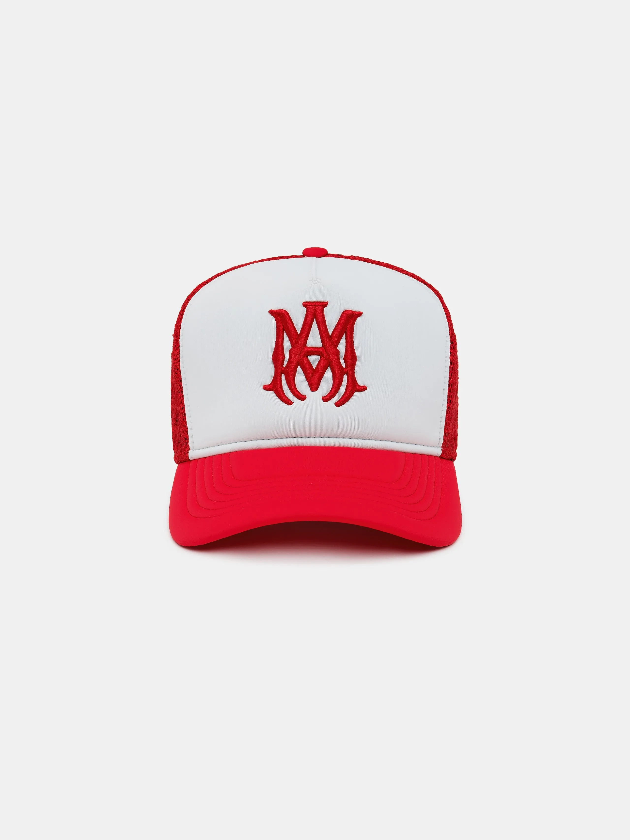 MA TWO TONE TRUCKER HAT - Red sold by AMIRI