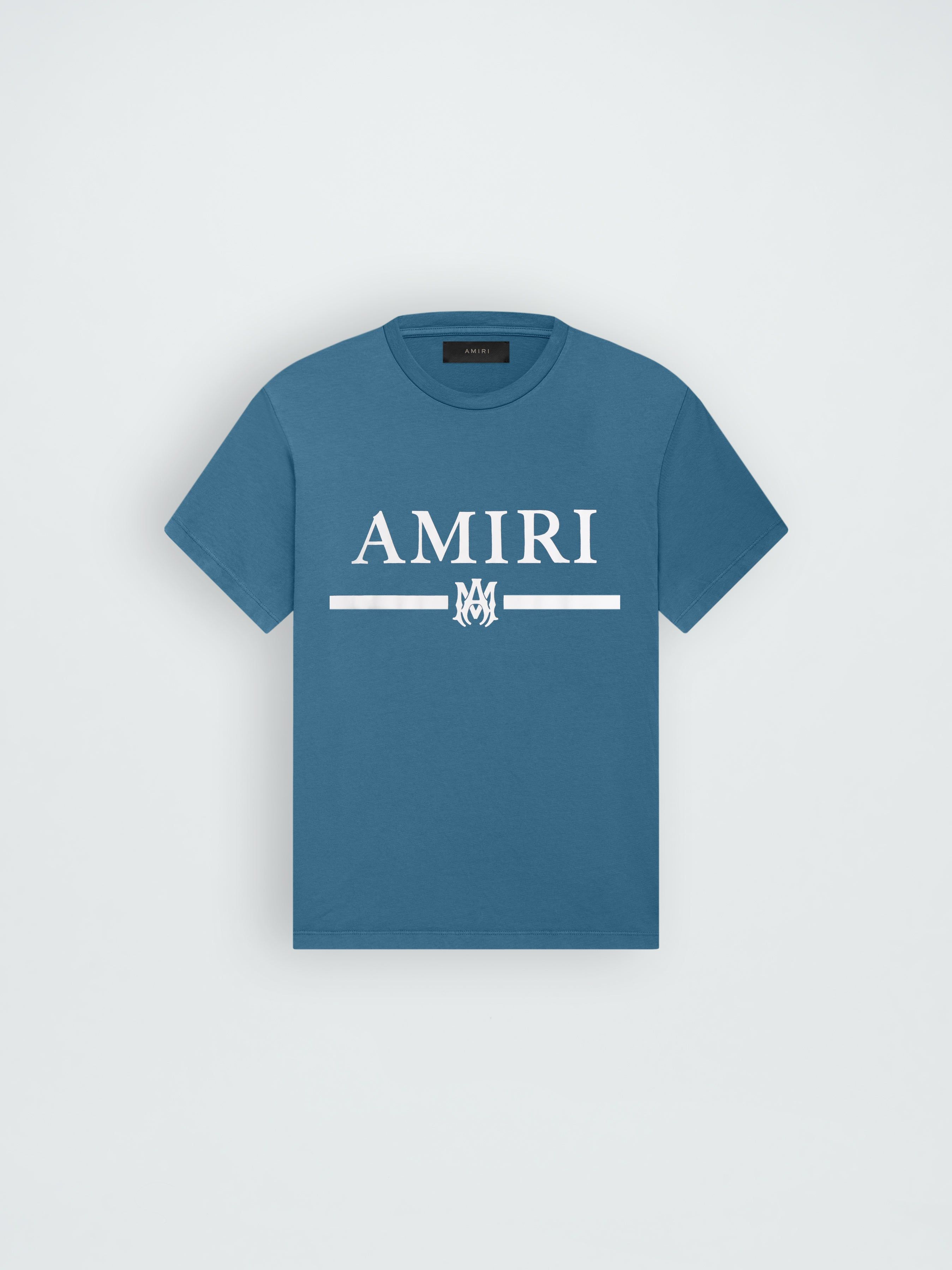 M.A. BAR LOGO TEE - TEAL sold by AMIRI