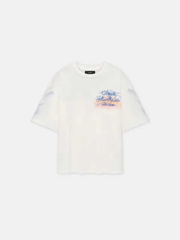 WOMEN - WOMEN'S FOLLOW ME OVERSIZED TEE - Ivory sold by AMIRI
