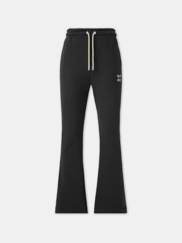 WOMEN - WOMEN'S WOMEN'S MA QUAD FLARE SWEATPANT - BLACK sold by AMIRI