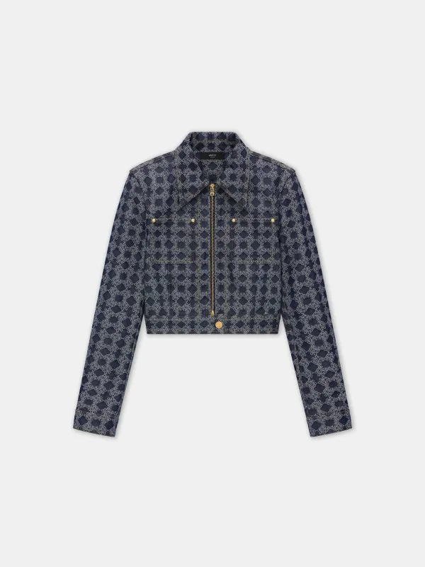 WOMEN - WOMEN'S MA QUAD CROPPED DENIM JACKET - Raw Indigo made by AMIRI