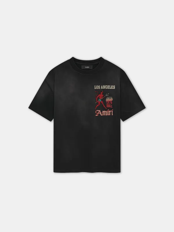 CRYSTAL SINNERS TEE - Black made by AMIRI