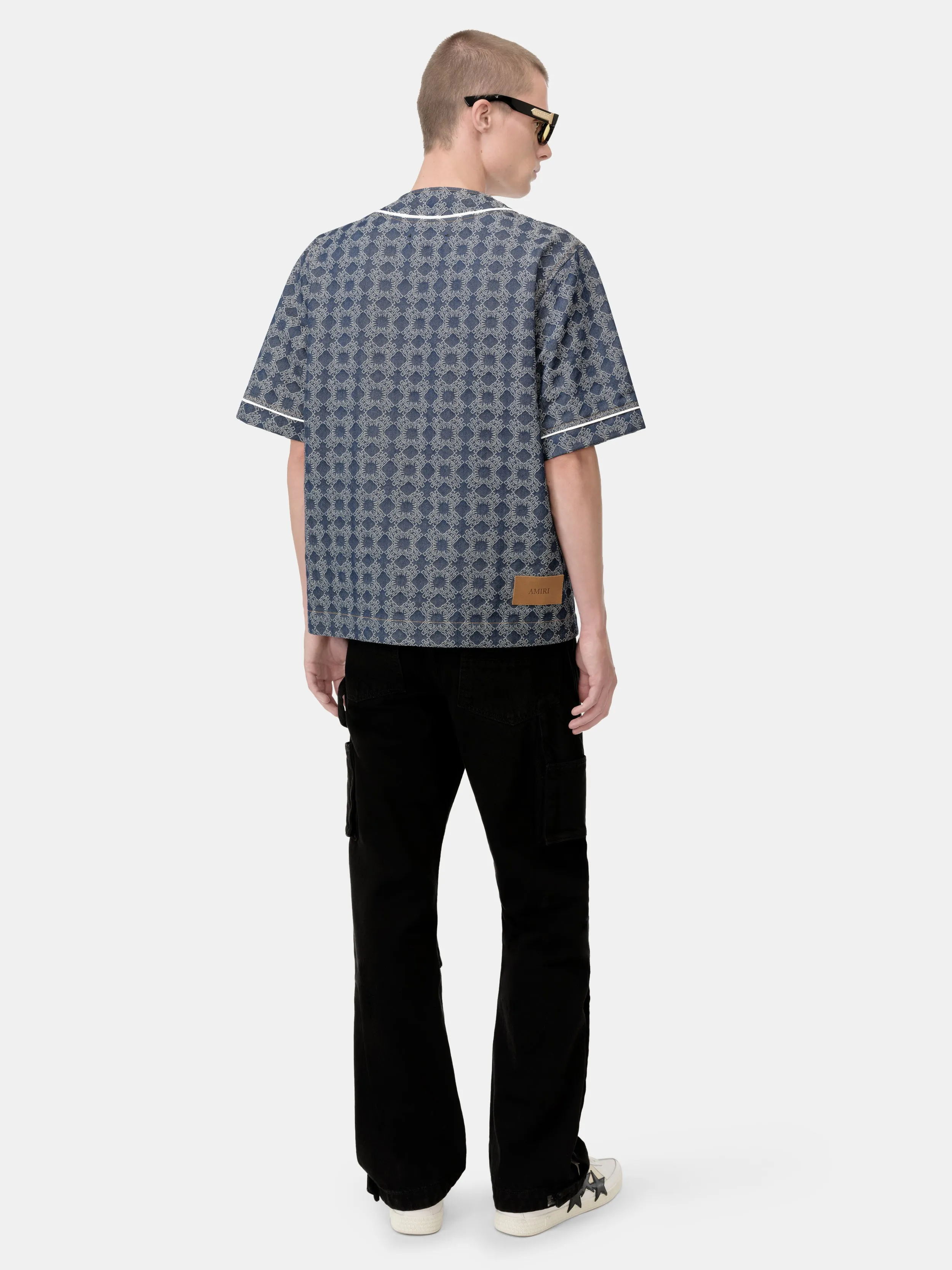 MA QUAD DENIM BASEBALL SHIRT - Raw Indigo sold by AMIRI product image thumbnail 5