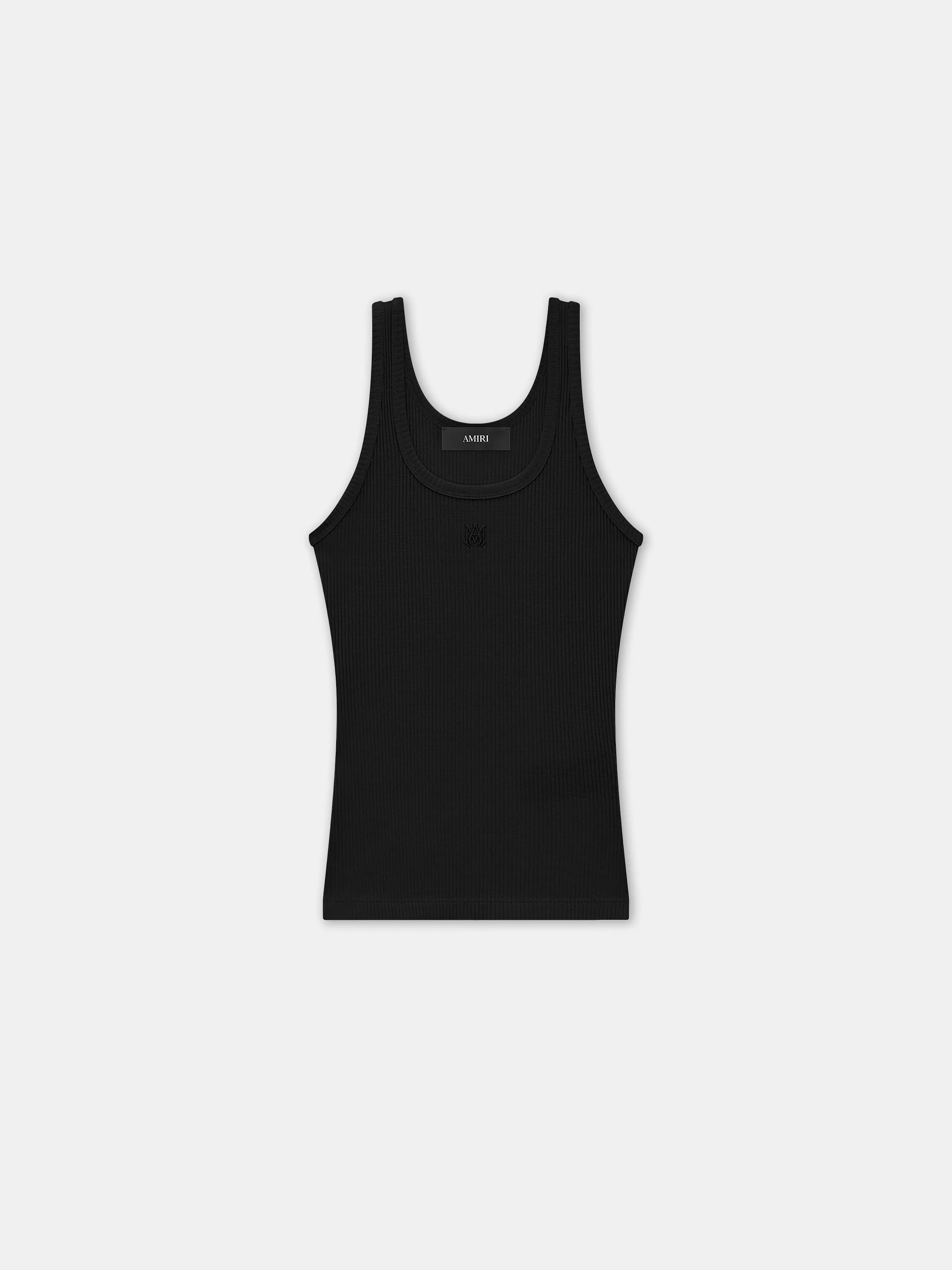 WOMEN - WOMEN'S MA EMBROIDERY TANK - Black sold by AMIRI