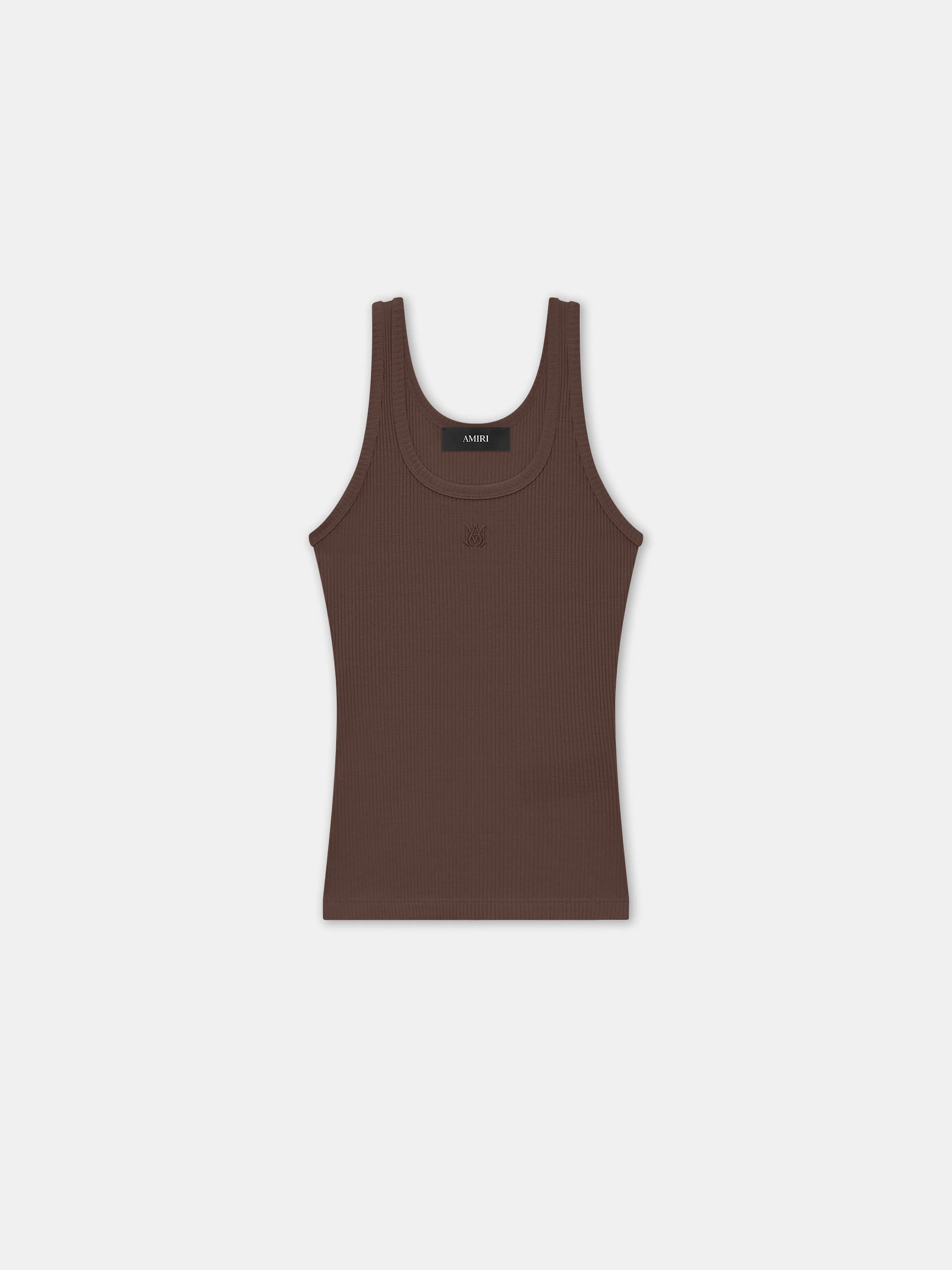 WOMEN - WOMEN'S MA EMBROIDERY TANK - Walnut Brown sold by AMIRI