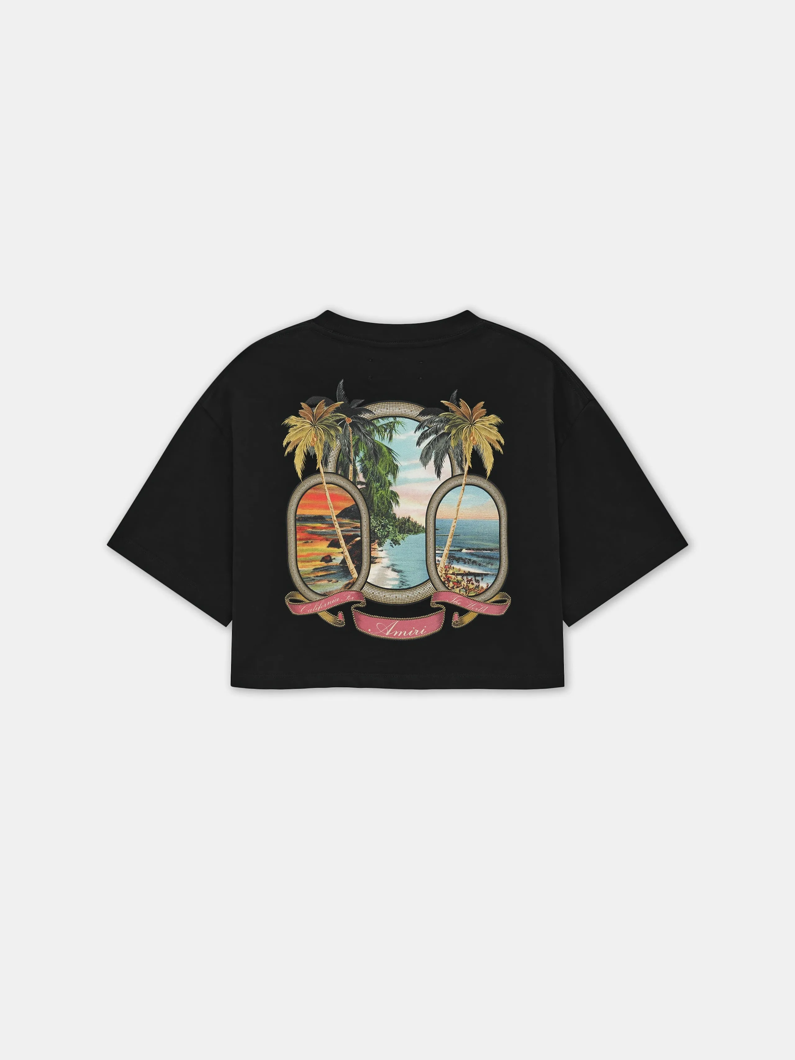WOMEN - WOMEN'S MA PARADISE CROPPED TEE - Black sold by AMIRI product image thumbnail 3