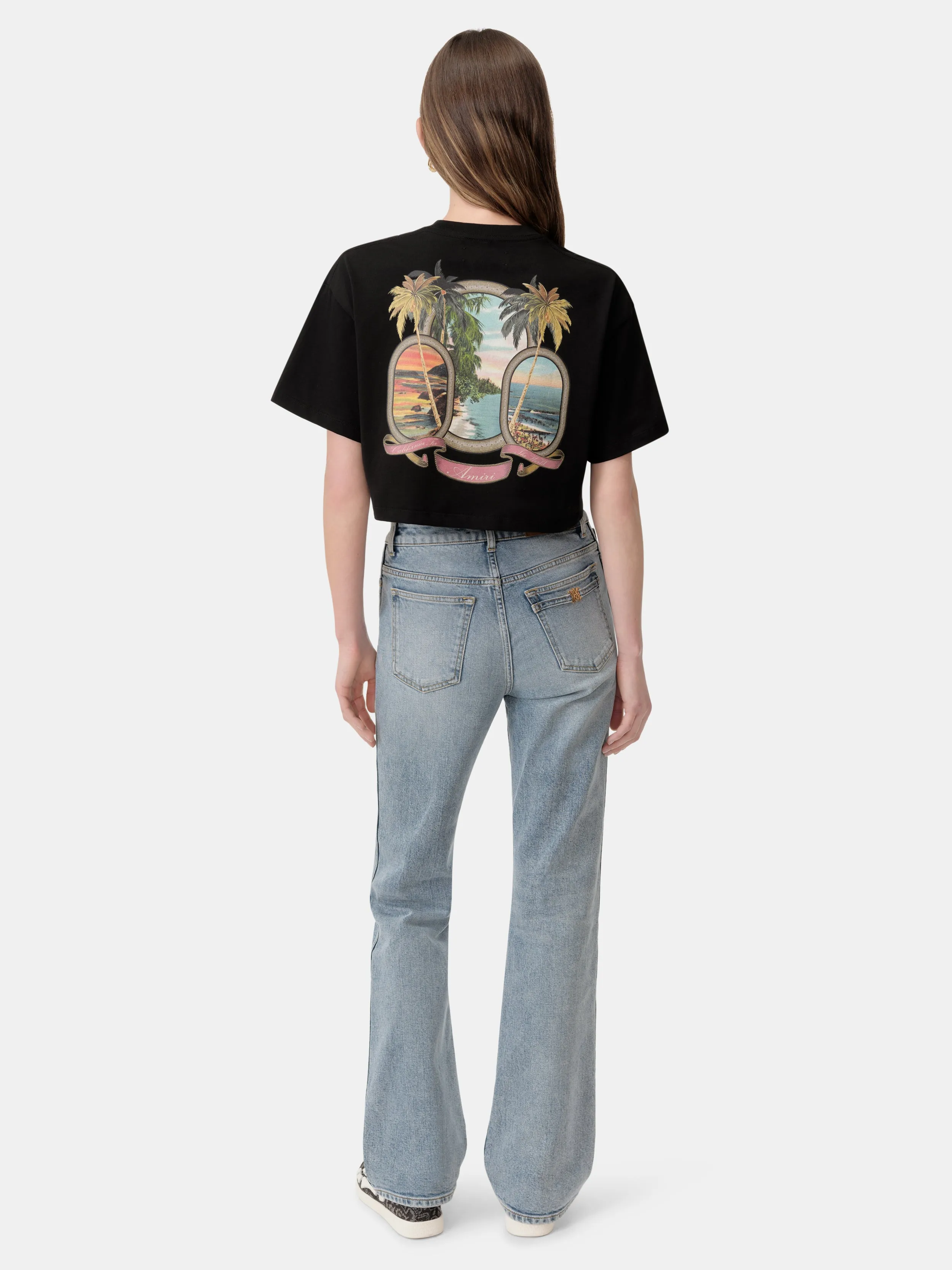 WOMEN - WOMEN'S MA PARADISE CROPPED TEE - Black sold by AMIRI product image thumbnail 5