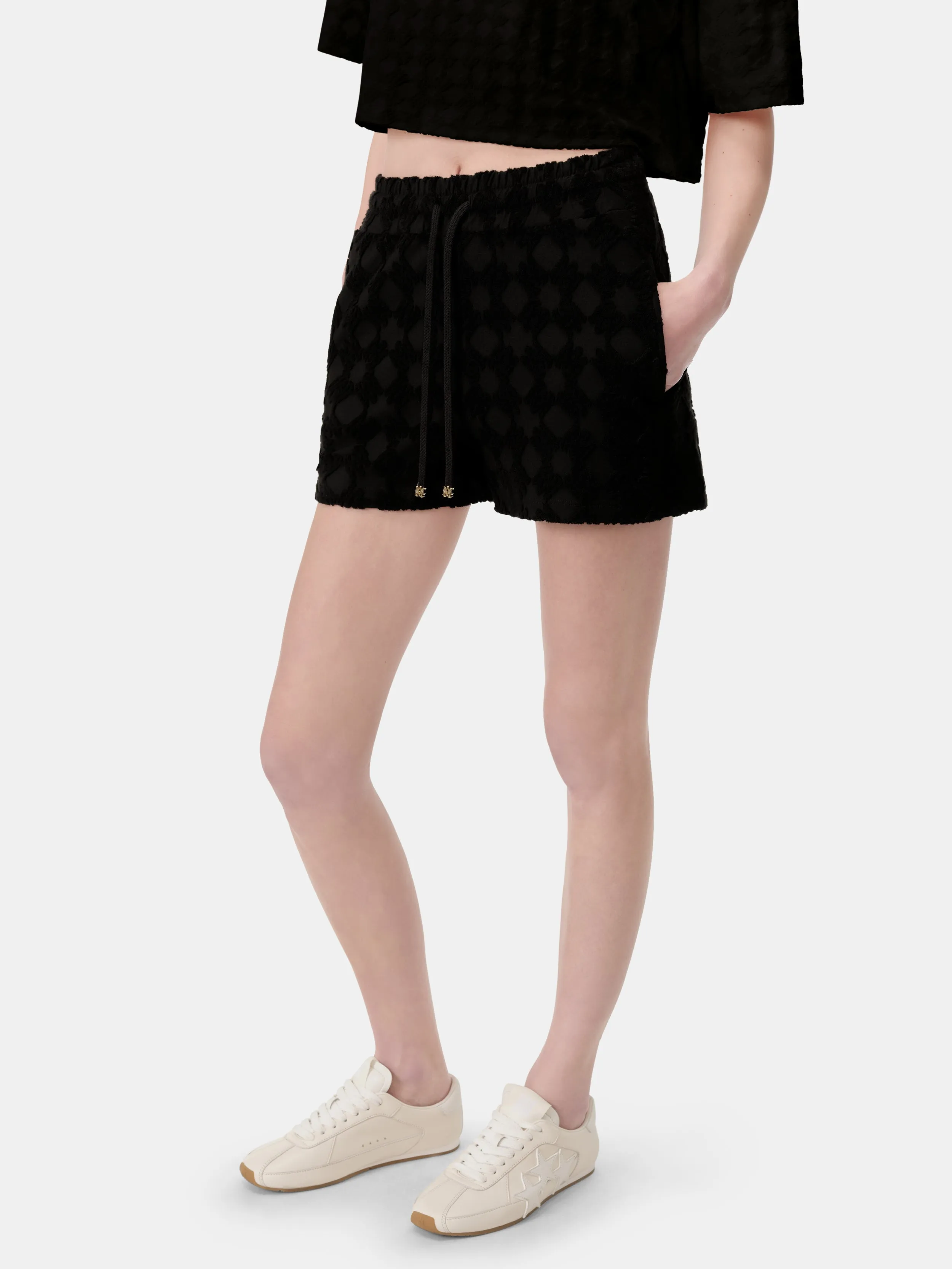 WOMEN - WOMEN'S MA QUAD TOWELING SHORT - Black sold by AMIRI product image thumbnail 4