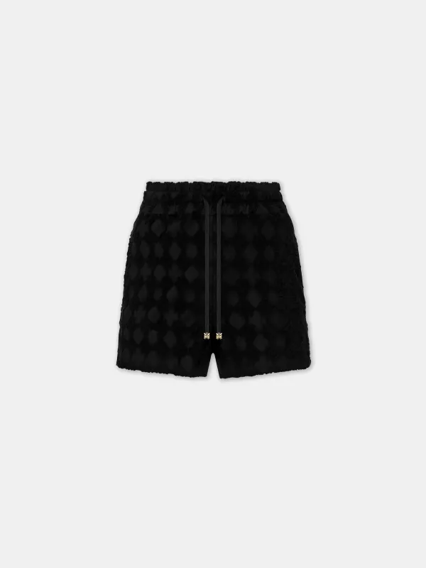 WOMEN - WOMEN'S MA QUAD TOWELING SHORT - Black sold by AMIRI
