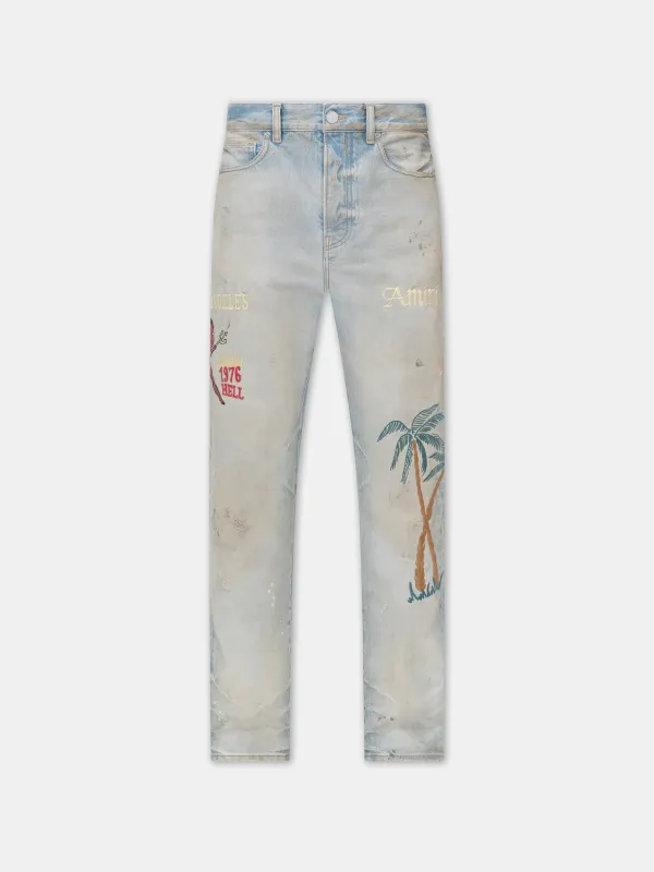 デニム・ジーパン MOTHER Cotton blend jeans wirh back logo label Vintage Denim Jeans John F. Gee - Etsy