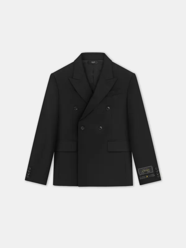 DOUBLE-BREASTED BLAZER - BLACK sold by AMIRI