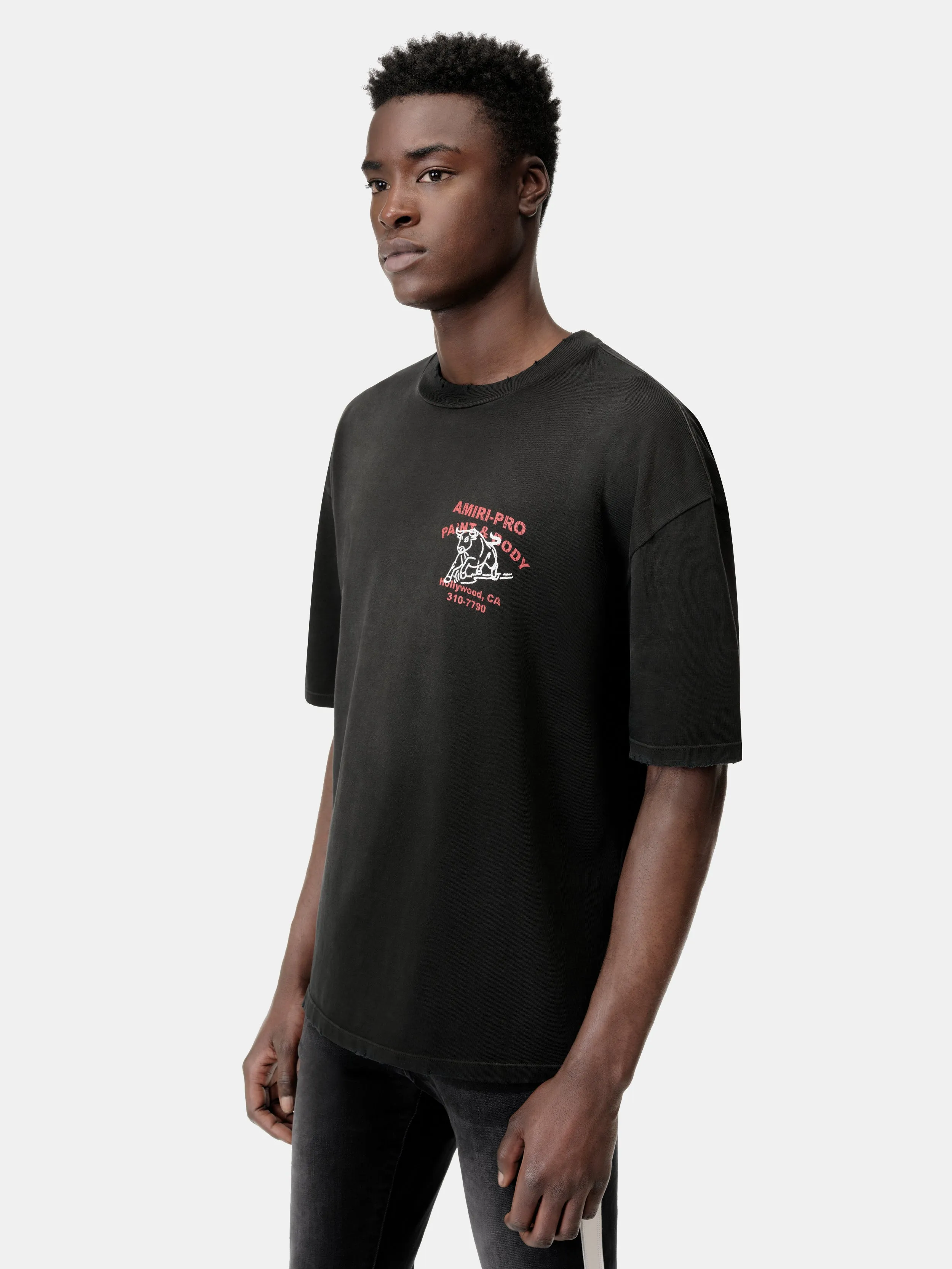AMIRI BULL OVERSIZED TEE - Black sold by AMIRI product image thumbnail 4