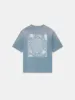 BLEACH BANDANA PATCH TEE - Ashley Blue sold by AMIRI