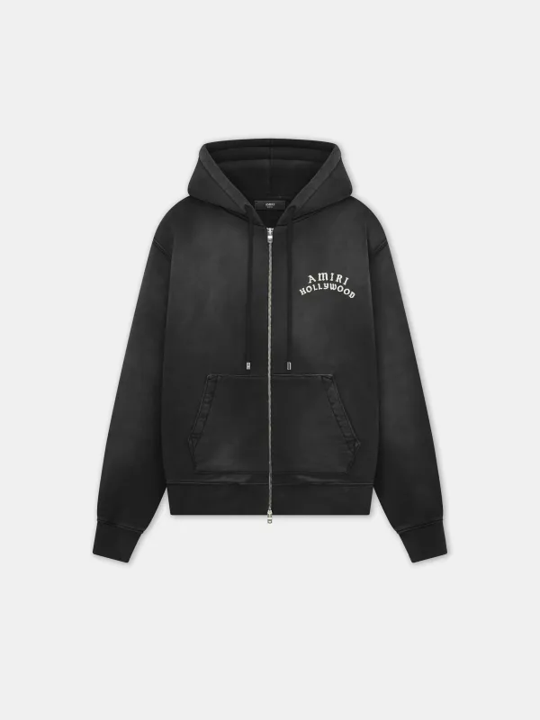 トップス AMIRI 25SS MA QUAD CRYSTAL ZIP HOODIE MA QUAD CRYSTAL ZIP HOODIE - Navy | Parallel